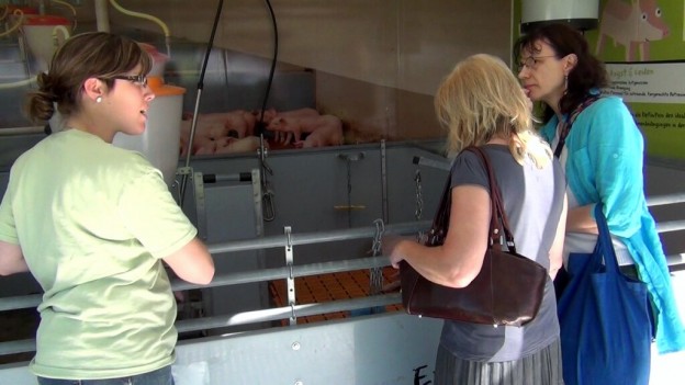 Das Schweine-Mobil auf dem Hessentag 2014